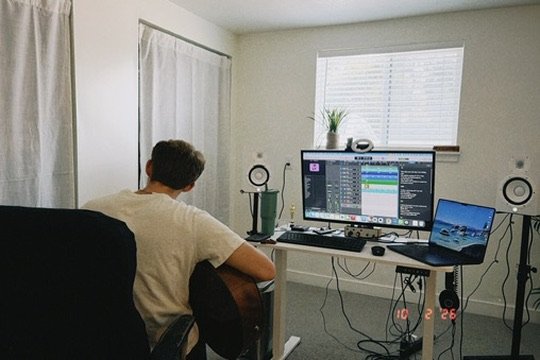 Ben’s home studio in Provo, Utah